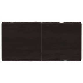 sötétbarna kezelt tömör asztallap 120x60x(2-4) cm