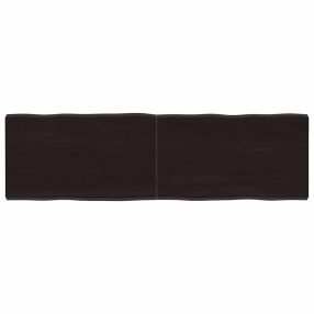 sötétbarna kezelt tömör asztallap 140x40x(2-4) cm