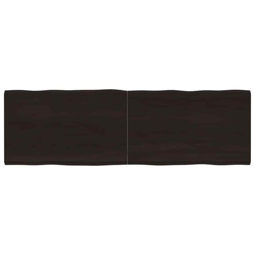 sötétbarna kezelt tömör asztallap 160x50x(2-4) cm