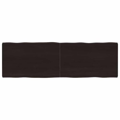 sötétbarna kezelt tömör asztallap 160x50x(2-6) cm