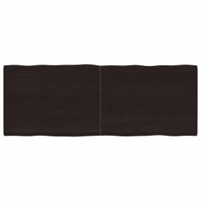 sötétbarna kezelt tömör asztallap 160x60x(2-4) cm
