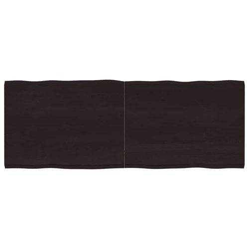 sötétbarna kezelt tömör asztallap 160x60x(2-4) cm