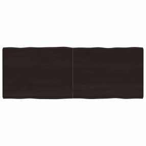 sötétbarna kezelt tömör asztallap 160x60x(2-6) cm