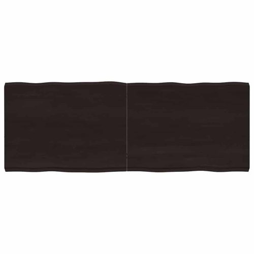 sötétbarna kezelt tömör asztallap 160x60x(2-6) cm