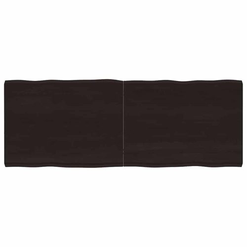 sötétbarna kezelt tömör asztallap 160x60x(2-6) cm