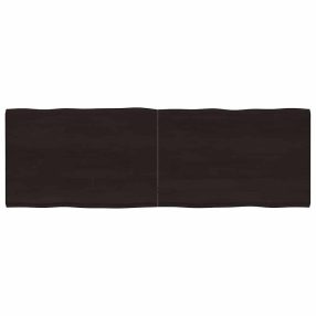 sötétbarna kezelt tömör asztallap 180x60x(2-4) cm