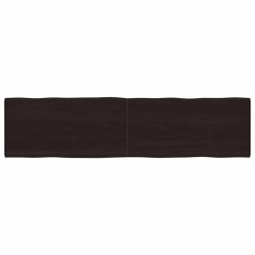 sötétbarna kezelt tömör asztallap 200x50x(2-4) cm