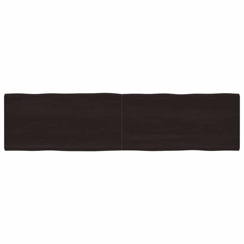 sötétbarna kezelt tömör asztallap 200x50x(2-4) cm