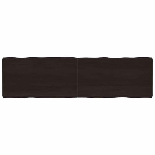 sötétbarna kezelt tömör asztallap 220x60x(2-4) cm