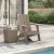 Világosbarna polipropilén kerti adirondack szék 75x88,5x89,5 cm