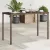 Barna polyrattan üveglapos kerti asztal 115x54x74 cm