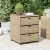 bézs polyrattan kerti tárolószekrény 55 x 59 x 69 cm