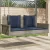 Szürke polyrattan hintapad párnákkal 119 x 56 x 48 cm