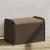 Barna polyrattan tárolópad párnával 80 x 51 x 52 cm
