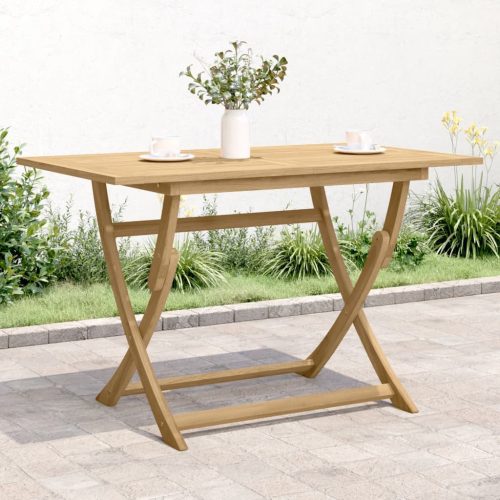 összecsukható tömör akácfa kerti asztal 120 x 70 x 75 cm