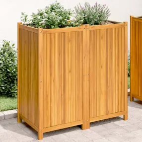   vidaXL tömör akácfa kerti virágtartó béléssel 100 x 50 x 100 cm
