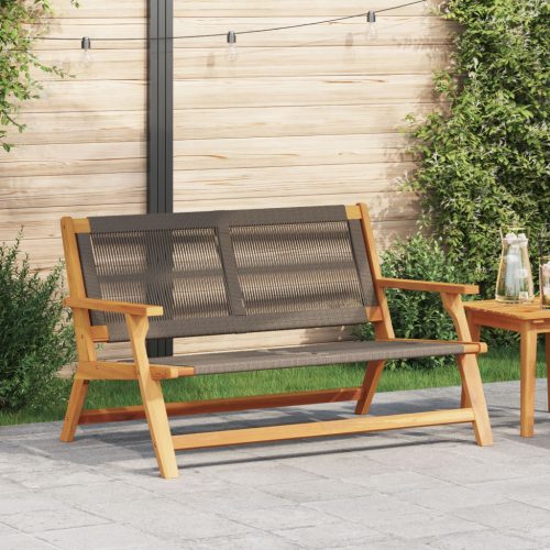 Kerti Pad Szürke 76x122x73 cm Tömör Akácfa