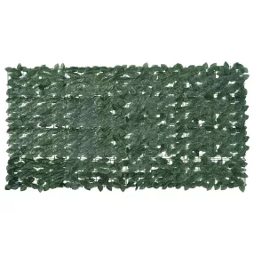 sötétzöld leveles erkélyparaván 200 x 100 cm