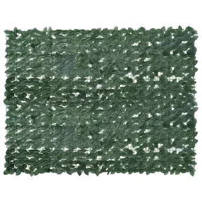 sötétzöld leveles erkélyparaván 200 x 150 cm