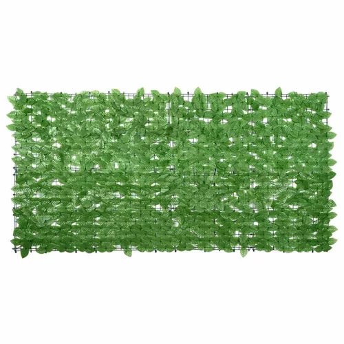 zöld leveles erkélyparaván 200 x 100 cm