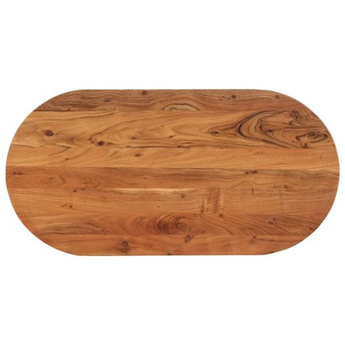 tömör akácfa ovális asztallap 100 x 50 x 2,5 cm