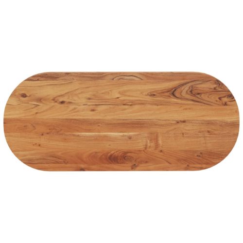 tömör akácfa ovális asztallap 100 x 40 x 3,8 cm