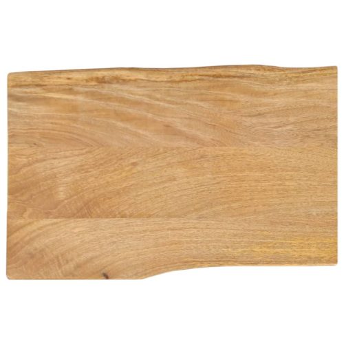 tömör mangófa természetes élű asztallap 70 x 40 x 2,5 cm