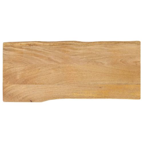 tömör mangófa természetes élű asztallap 80 x 40 x 2,5 cm