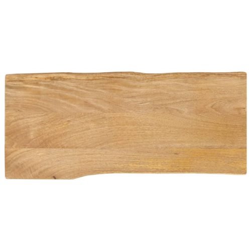 tömör mangófa természetes élű asztallap 90 x 40 x 2,5 cm