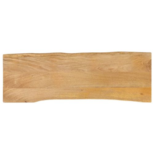 tömör mangófa természetes élű asztallap 110 x 40 x 2,5 cm