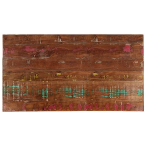 tömör újrahasznosított fa téglalap alakú asztallap 100x60x1,5cm
