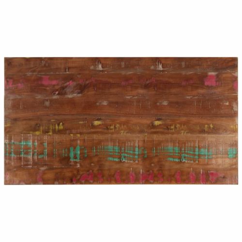 tömör újrahasznosított fa téglalap alakú asztallap 120x70x2,5cm