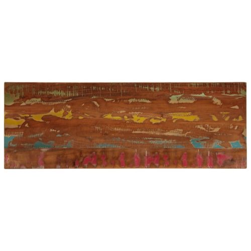 tömör újrahasznosított fa téglalap alakú asztallap 160x50x3,8cm