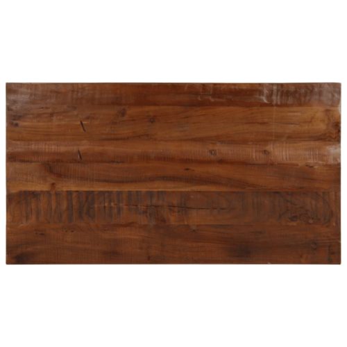 tömör újrahasznosított fa téglalap alakú asztallap 100x50x2,5cm