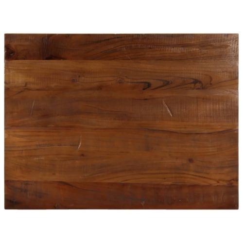 tömör újrahasznosított fa téglalap alakú asztallap 90x60x2,5 cm