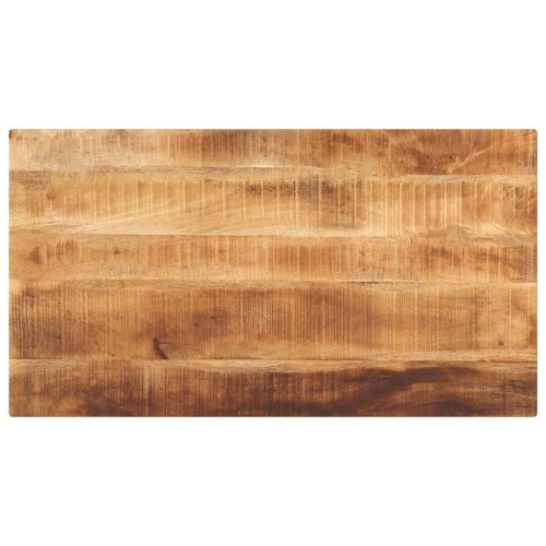 tömör nyers mangófa téglalap alakú asztallap 110x60x2,5 cm