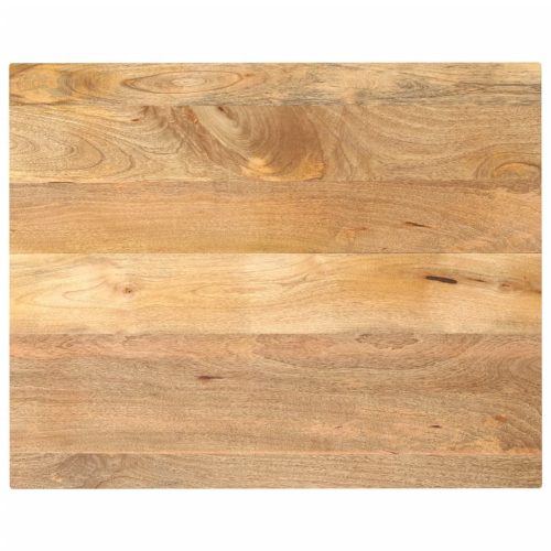 tömör mangófa téglalap alakú asztallap 90x80x3,8 cm