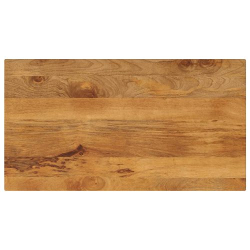 tömör mangófa téglalap alakú asztallap 110x50x2,5 cm