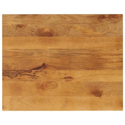 tömör mangófa téglalap alakú asztallap 90x80x3,8 cm