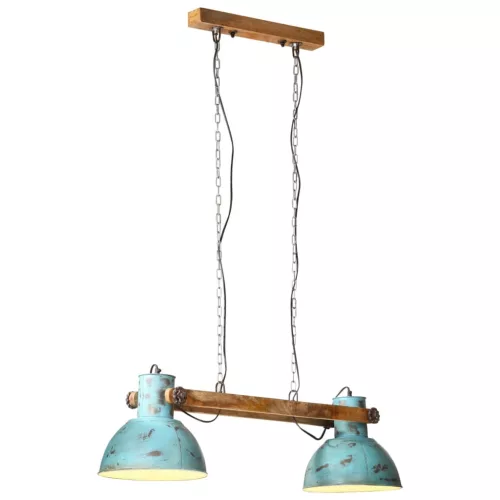 vidaXL kopott kék függőlámpa 25 W 85x28x109 cm E27
