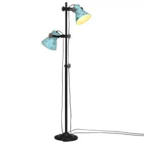 vidaXL kopott kék állólámpa 25 W 25x25x90/140 cm E27