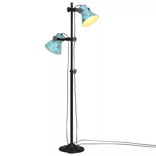 vidaXL kopott kék állólámpa 25 W 25x25x90/140 cm E27