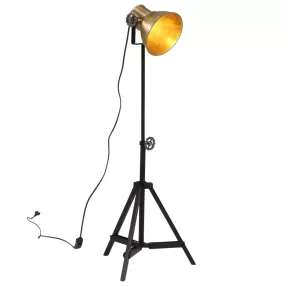   vidaXL antik sárgaréz állólámpa 25 W 35 x 35 x 65/95 cm E27