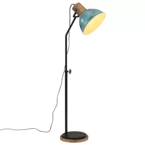 vidaXL kopott kék állólámpa 25 W 30x30x100-150 cm E27