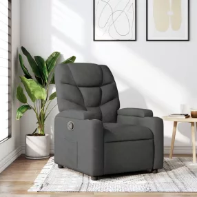 Sötétszürke szövet relaxfotel