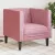 Rózsaszín bársony Chesterfield kanapéfotel