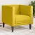 Sárga bársony Chesterfield kanapéfotel