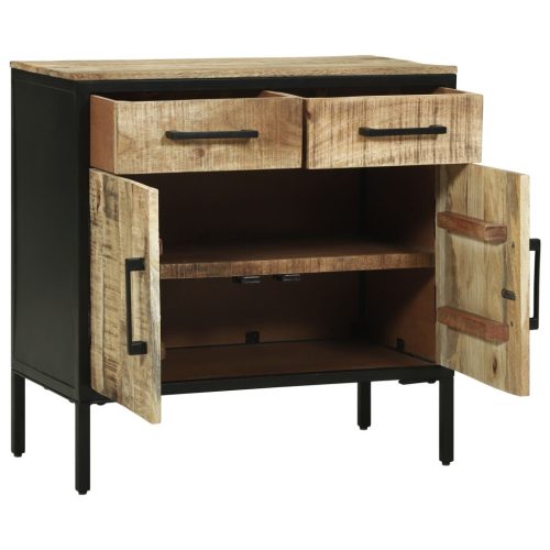 büféasztal 70x35x70 cm Tömör durva fa mangó
