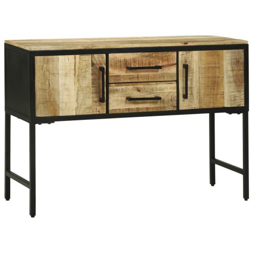 Oldalszekrény 100x35x70 cm Tömör fa Durva mangó