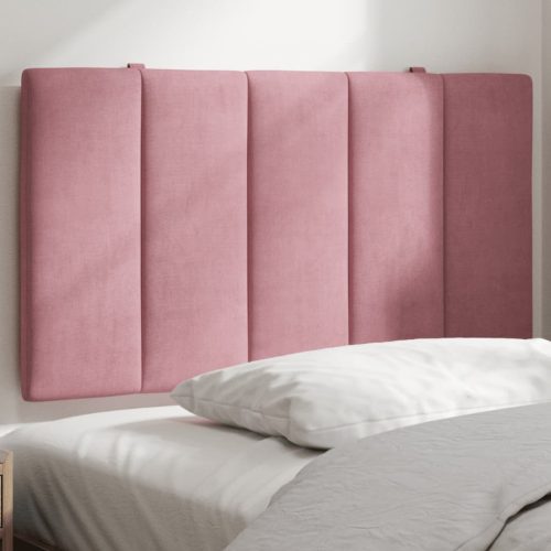 rózsaszín bársony fejtámla párna 80 cm